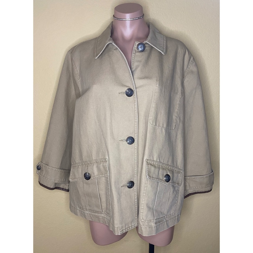 Lauren Ralph Lauren Collared Long Sleeve Jacket | Women's Size 2X